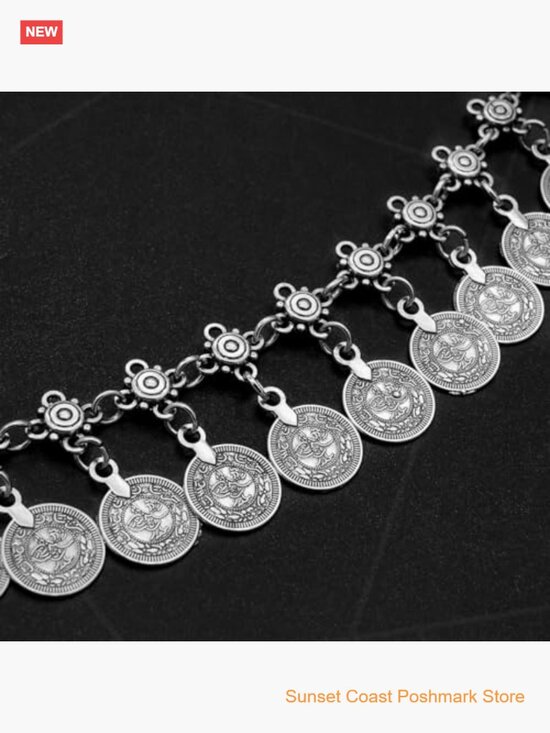 Western Chain Belt Metal Waist Chain for Dresses Cowgirl
